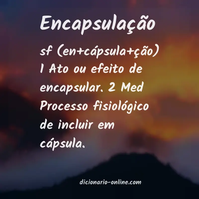Significado de encapsulação