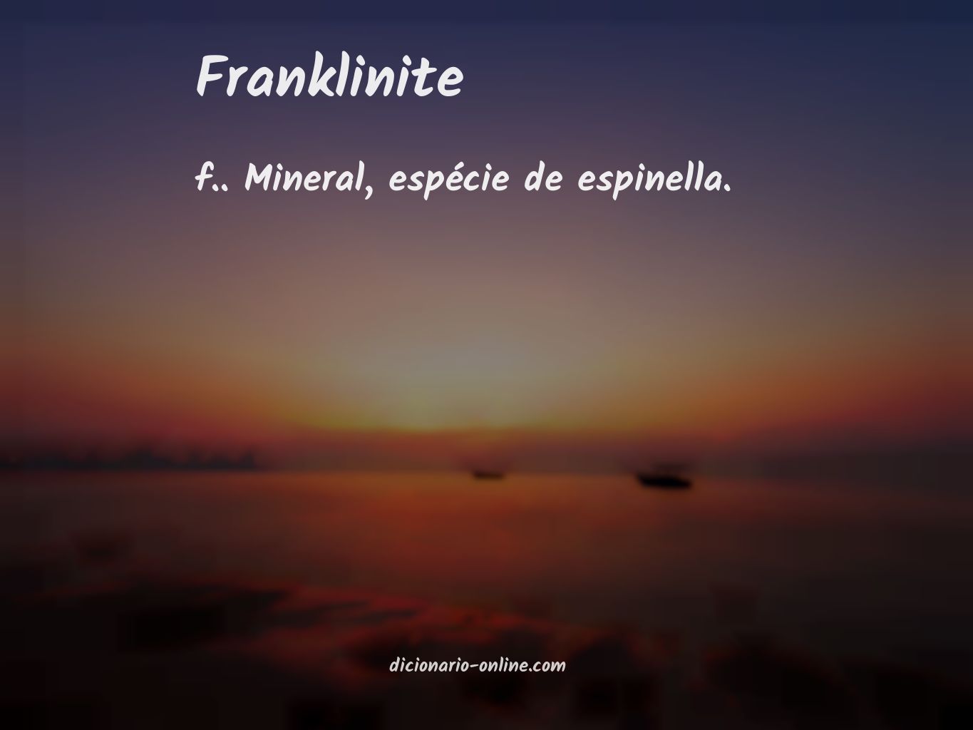 Significado de franklinite