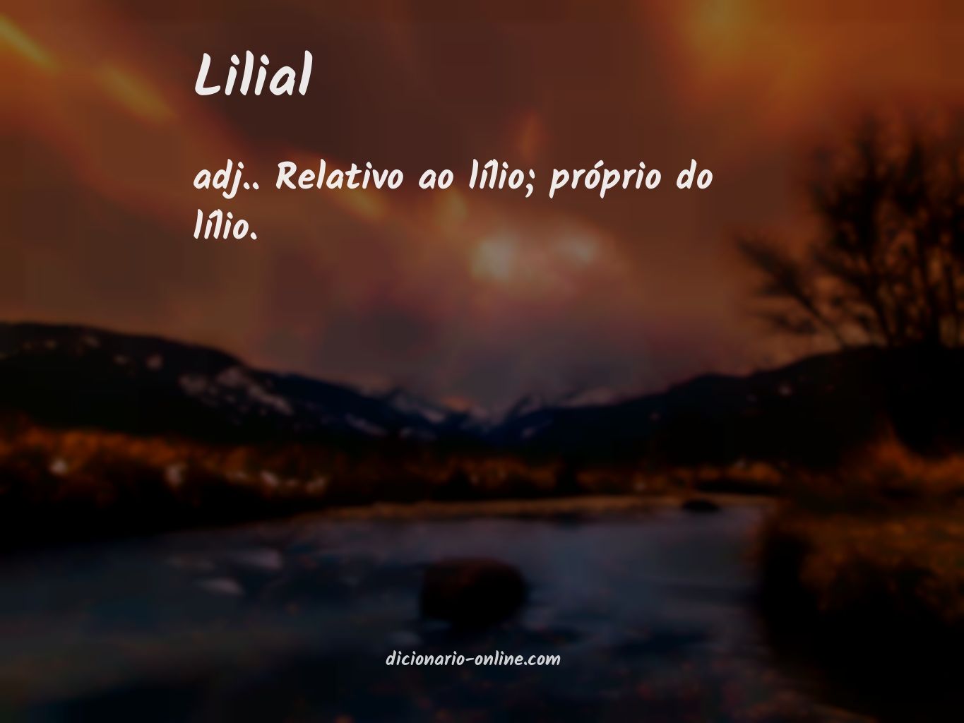 Significado de lilial