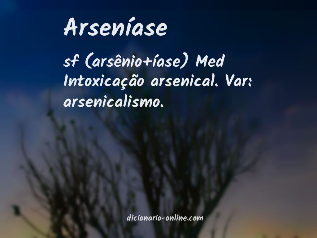 Significado de arseníase