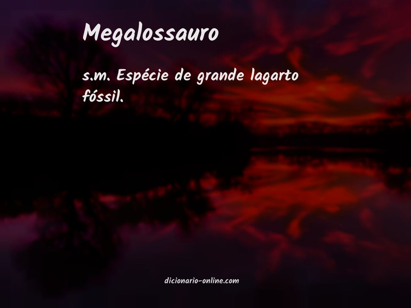 Significado de megalossauro
