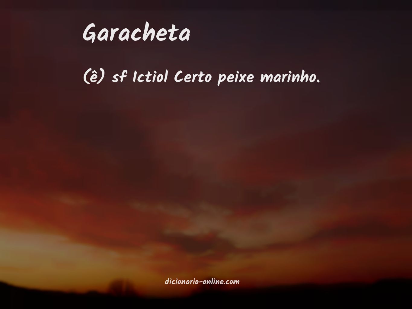 Significado de garacheta