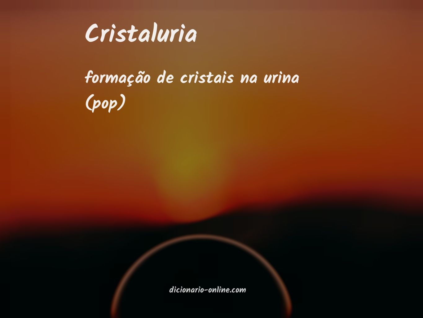 Significado de cristaluria