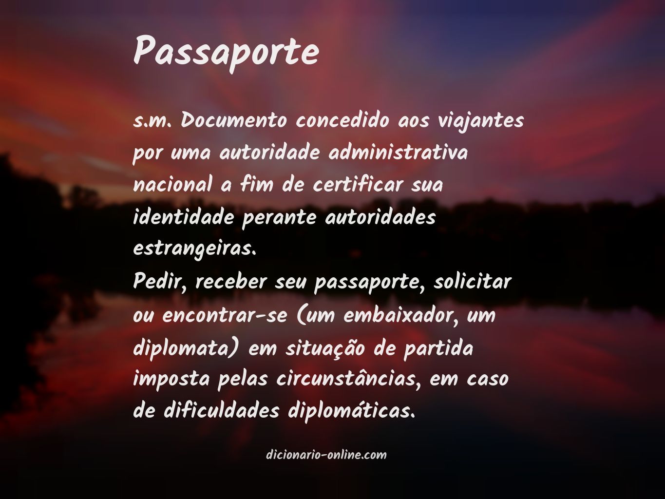 Significado de passaporte