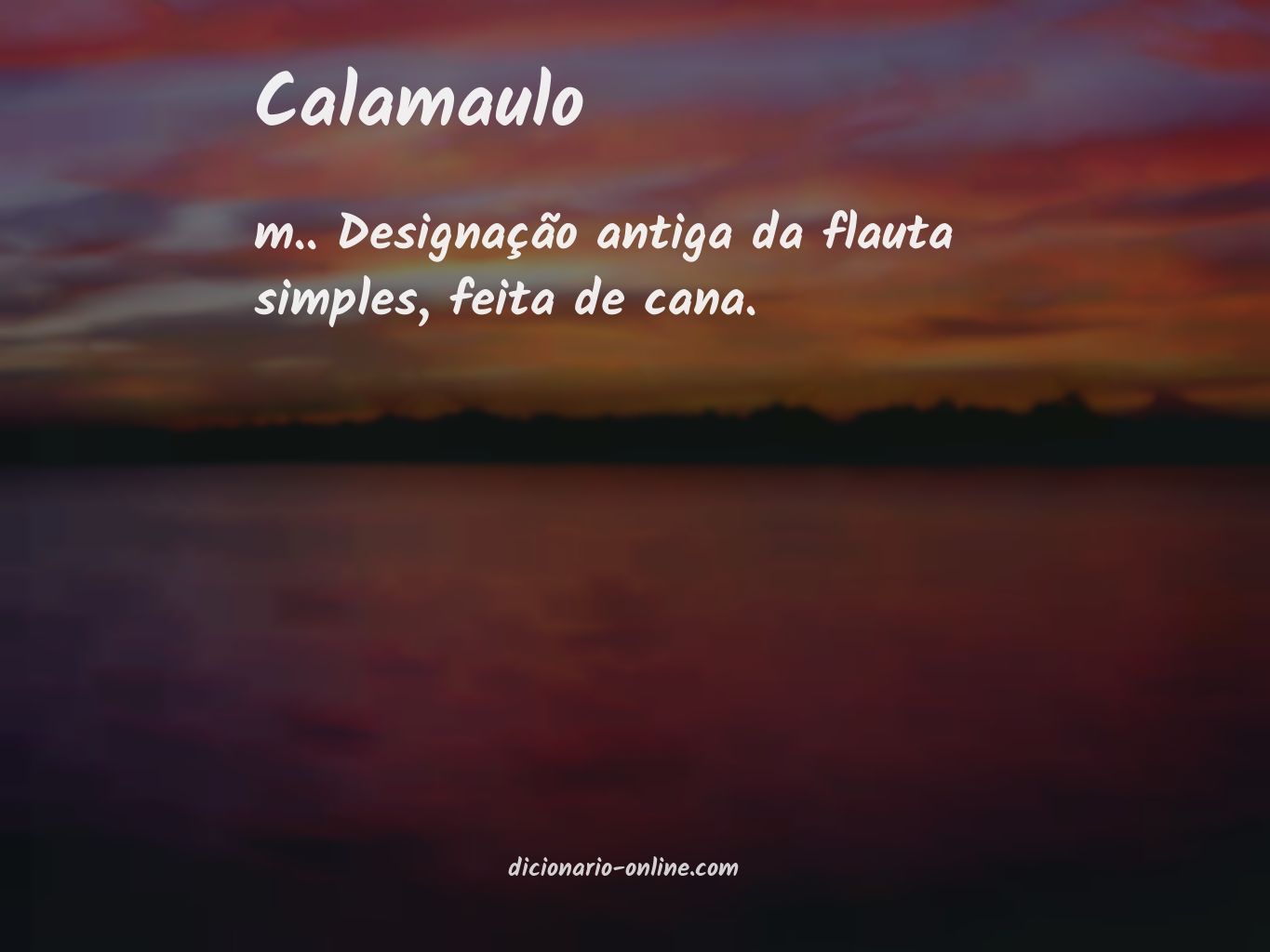 Significado de calamaulo