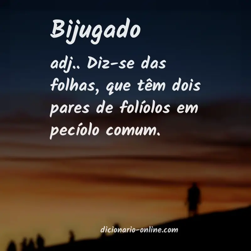 Significado de bijugado