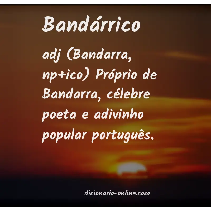 Significado de bandárrico