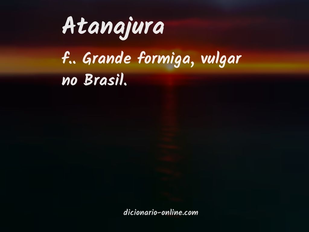 Significado de atanajura