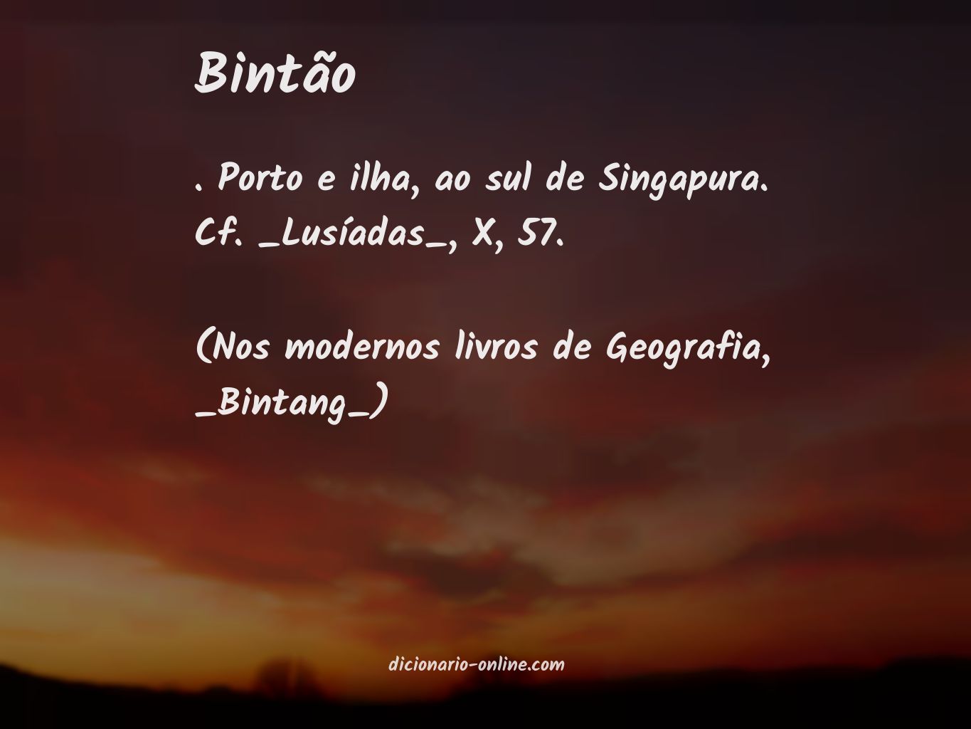 Significado de bintão