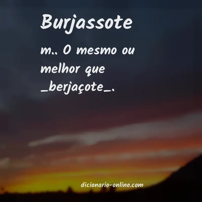 Significado de burjassote