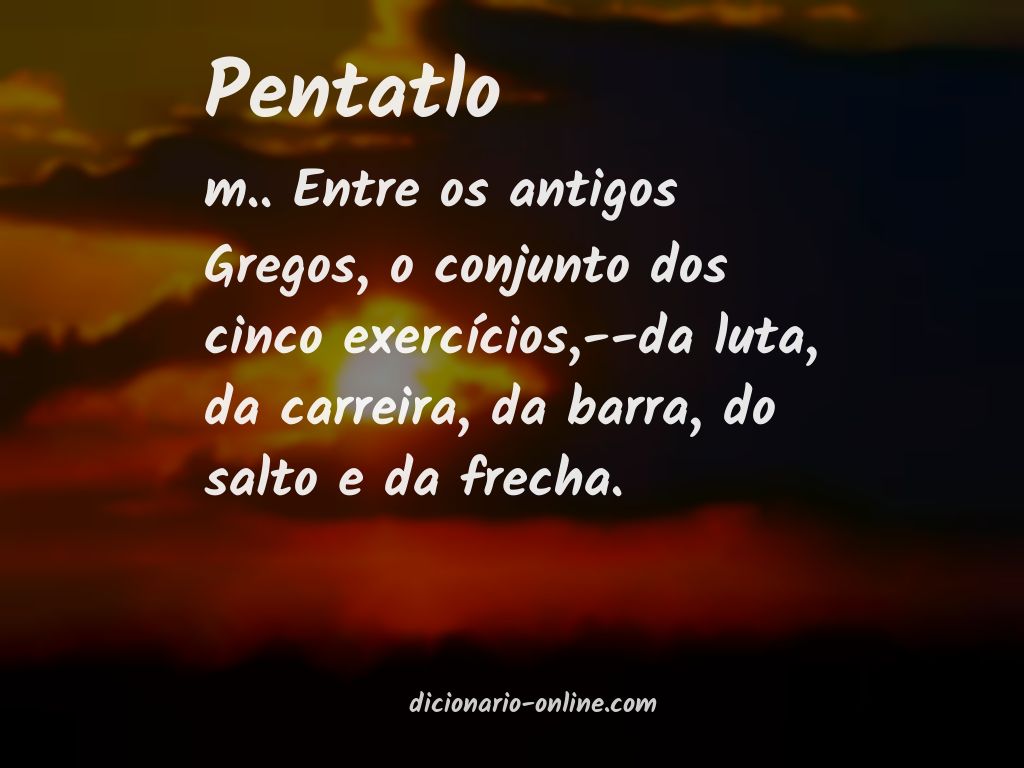 Significado de pentatlo