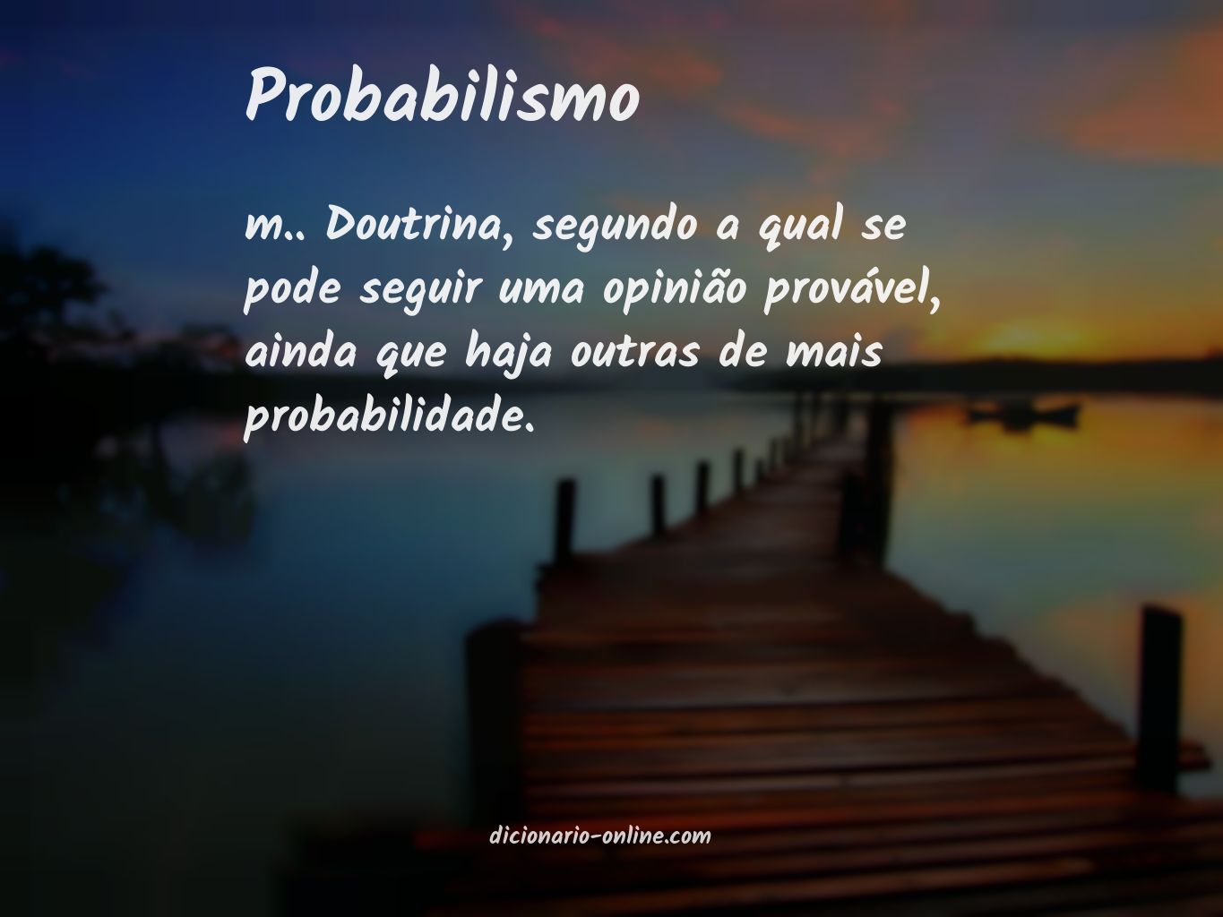 Significado de probabilismo