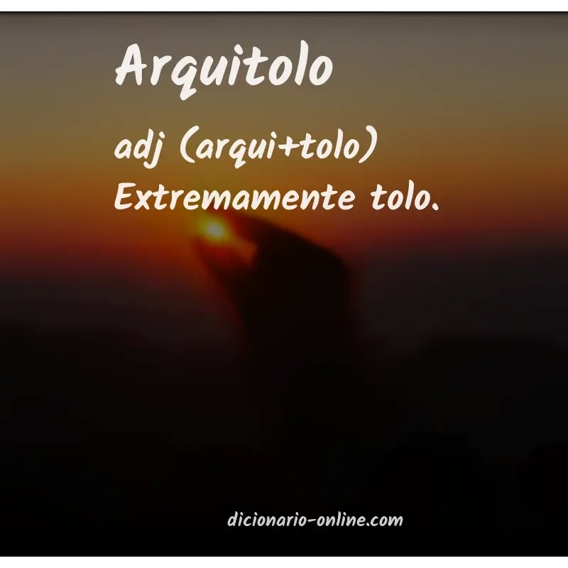 Significado de arquitolo