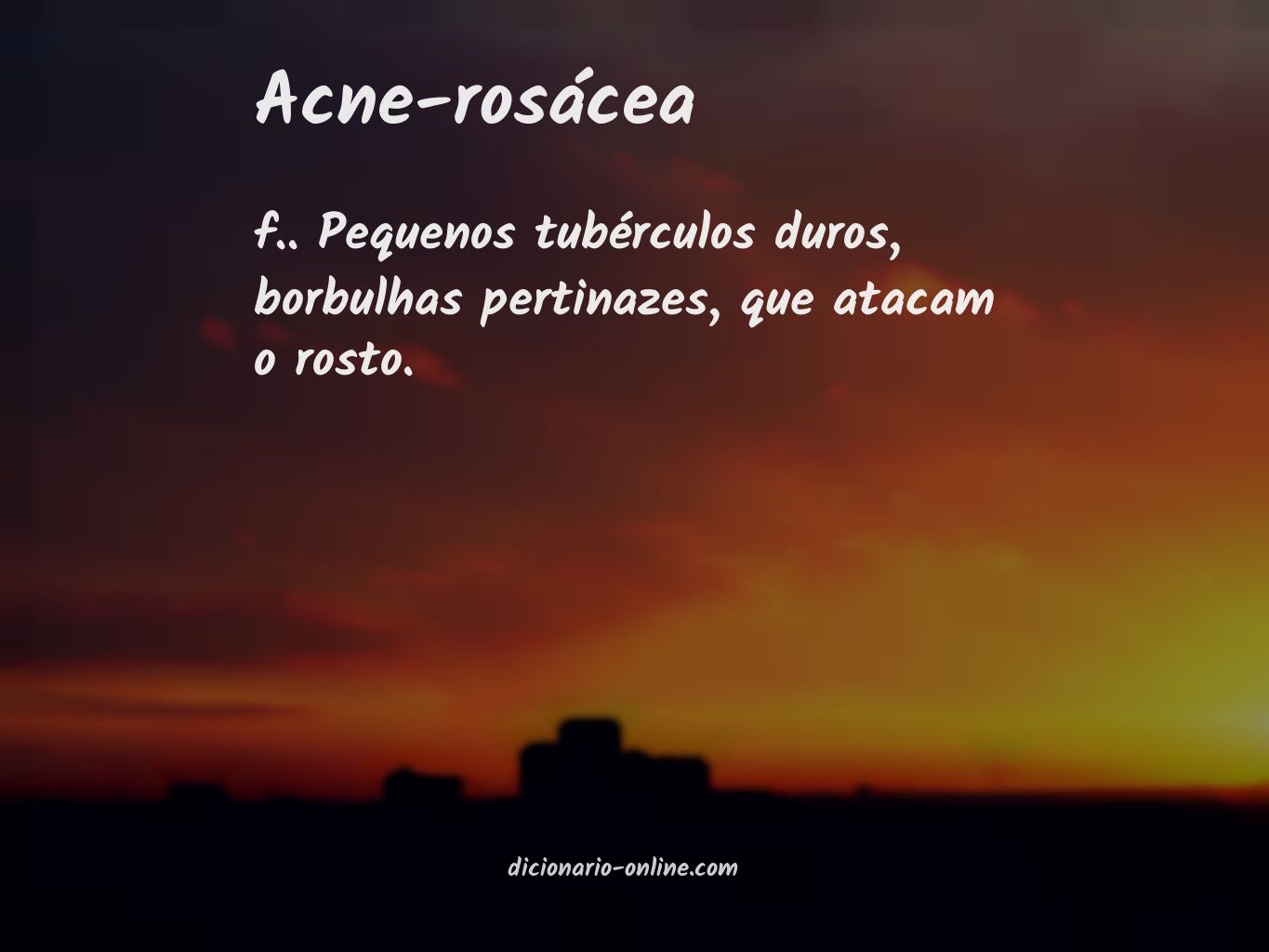 Significado de acne-rosácea