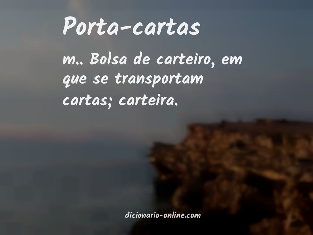 Significado de porta-cartas