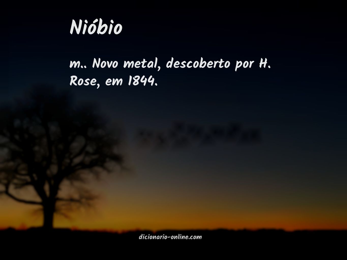 Significado de nióbio