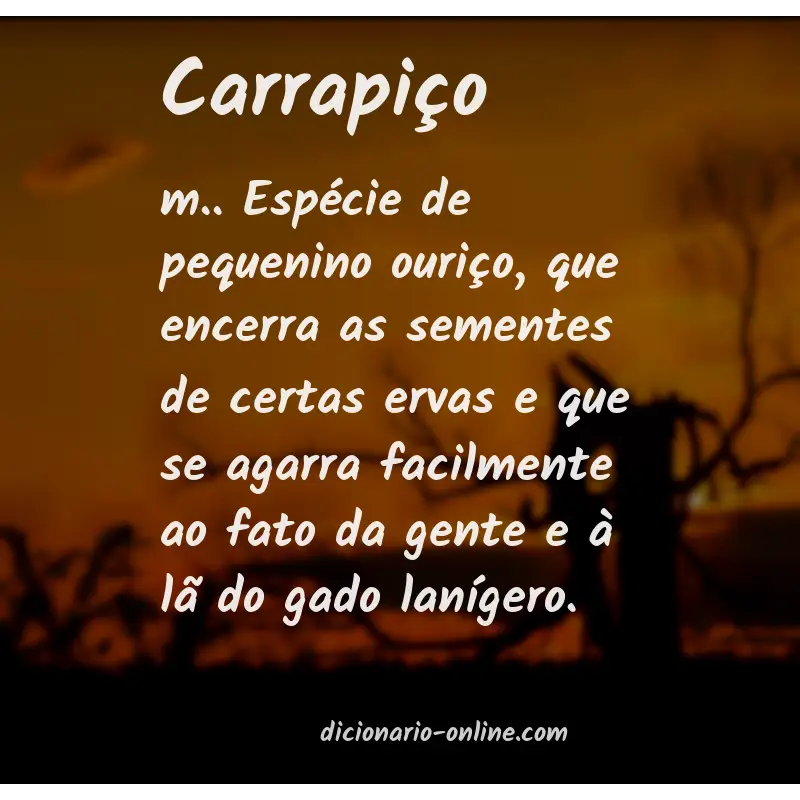 Significado de carrapiço