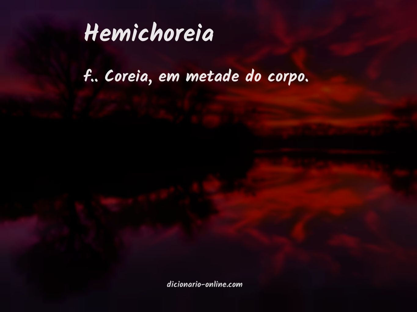Significado de hemichoreia