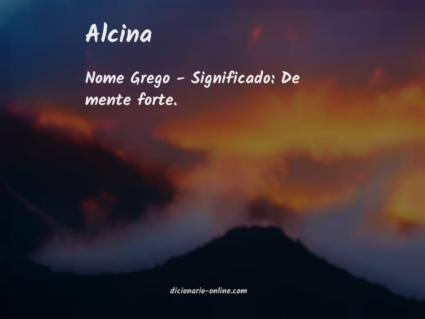 Significado de alcina