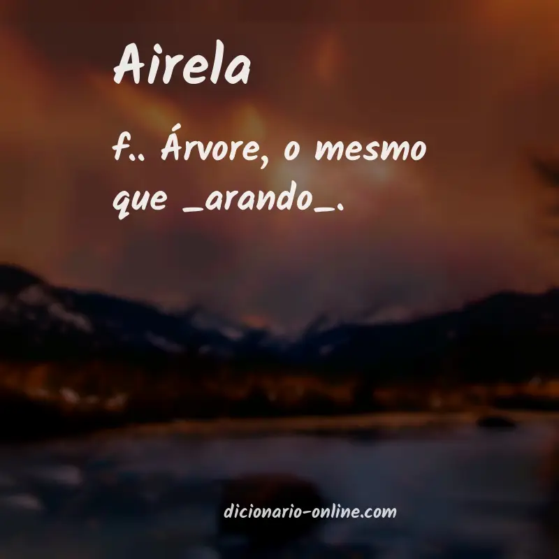 Significado de airela