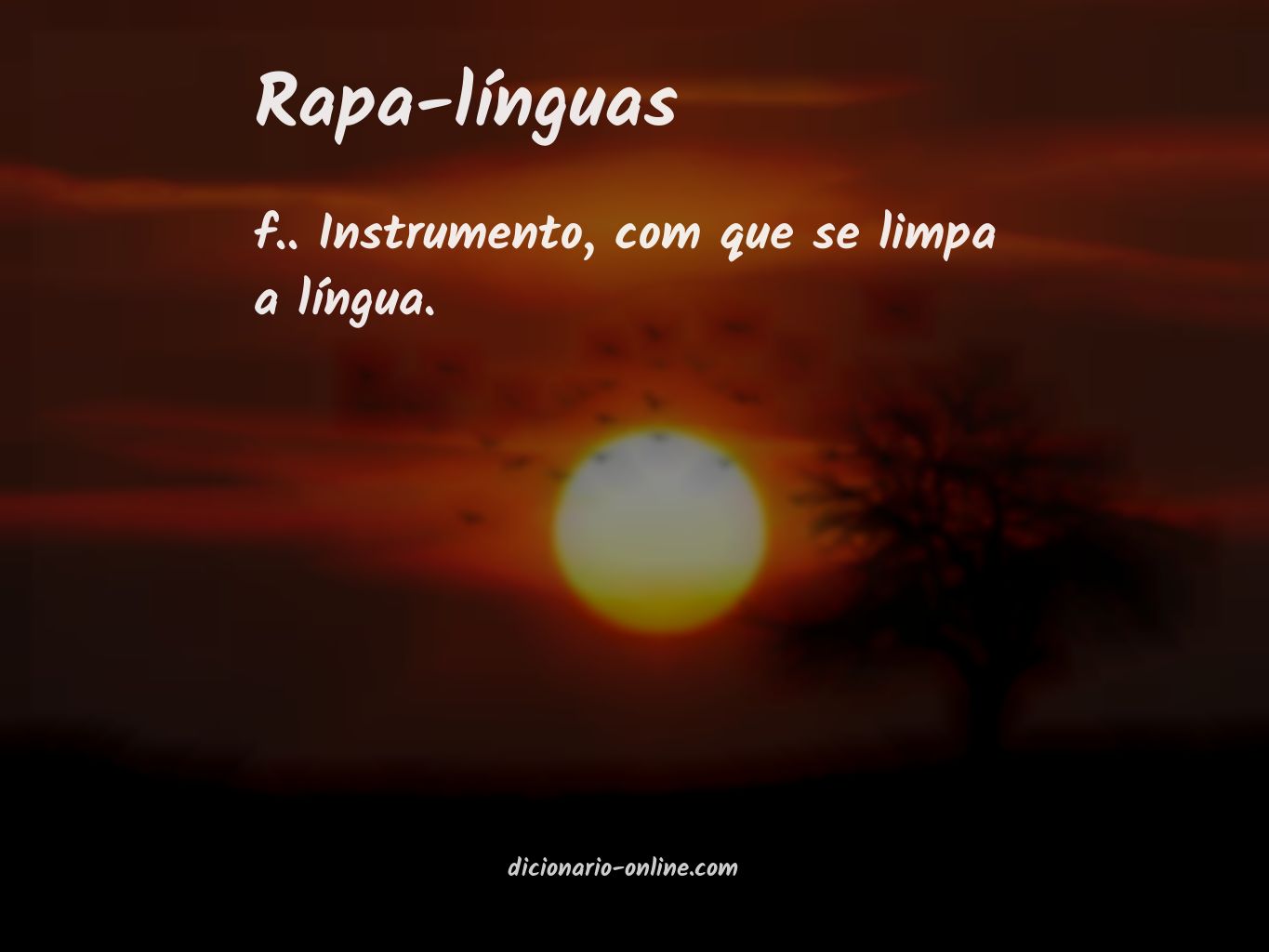 Significado de rapa-línguas