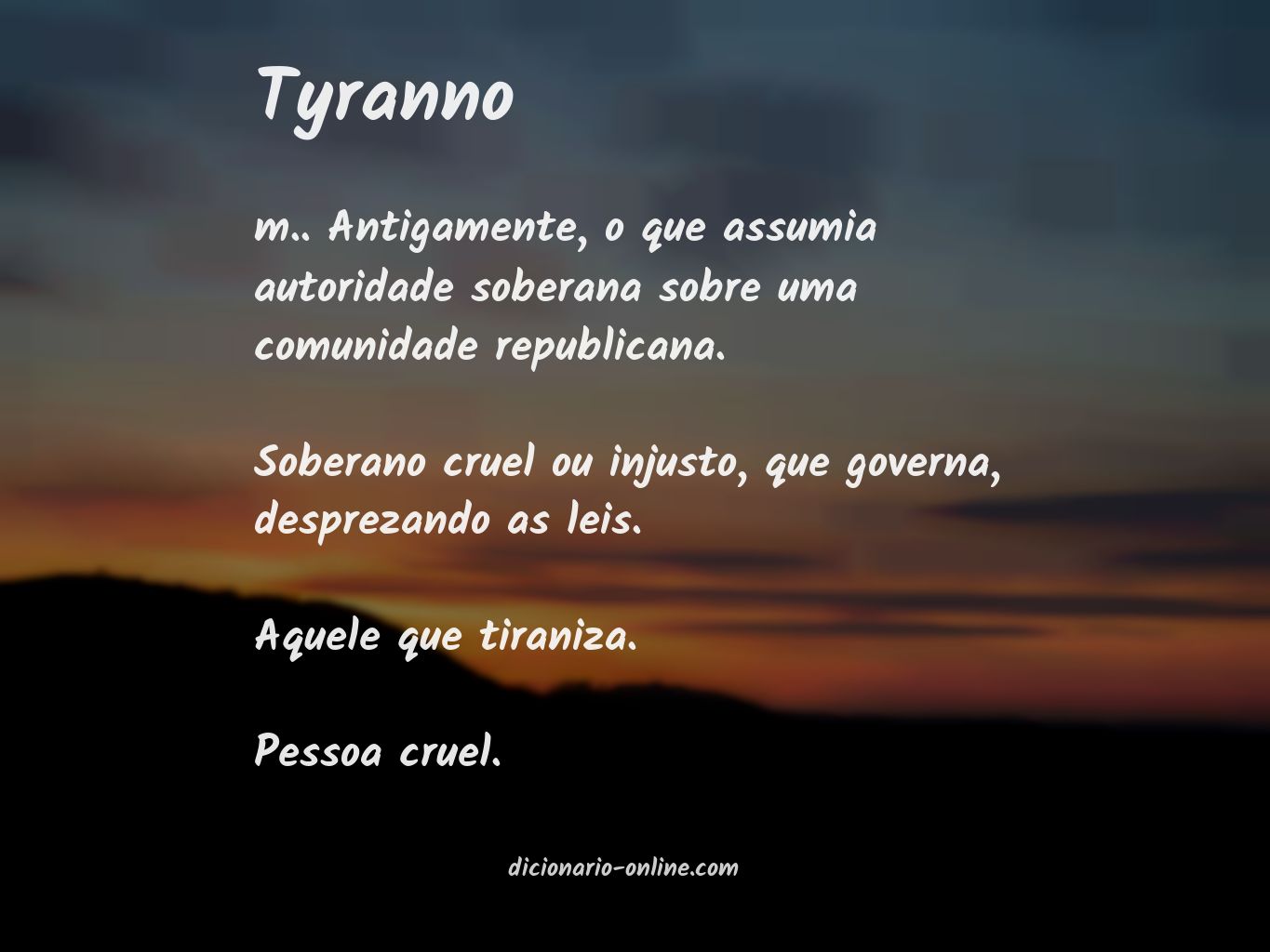 Significado de tyranno