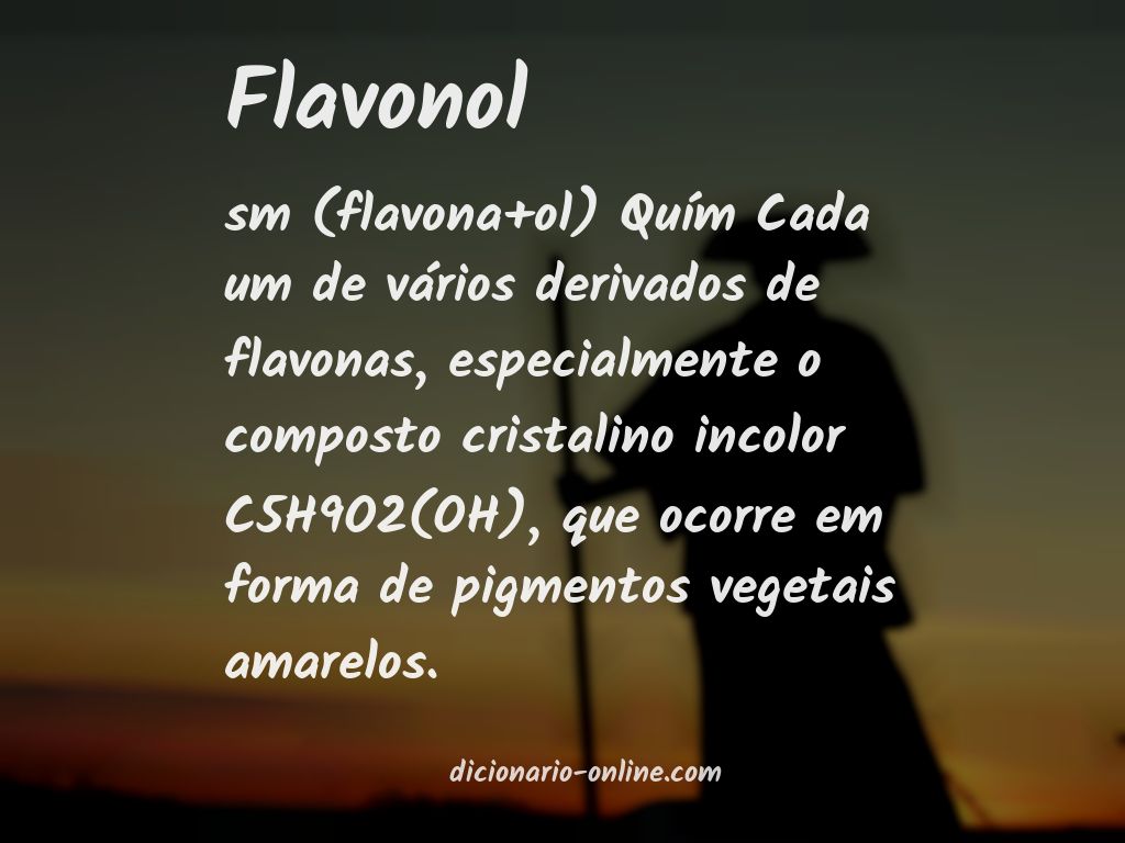Significado de flavonol
