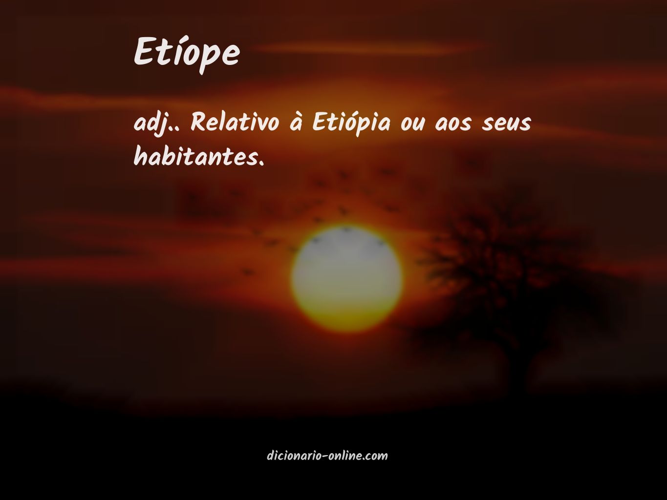 Significado de etíope