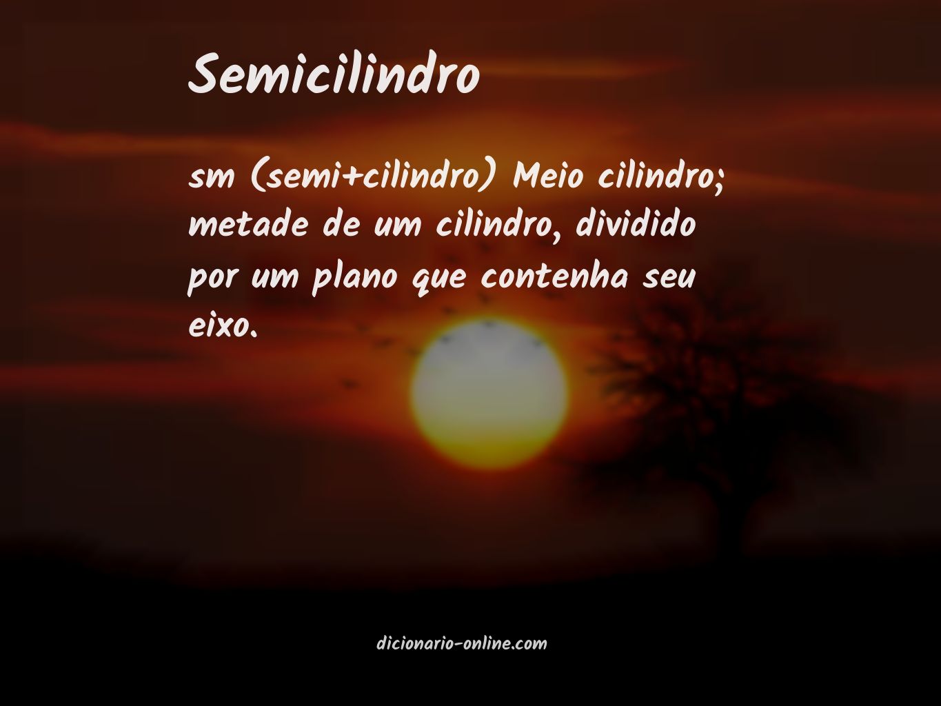 Significado de semicilindro