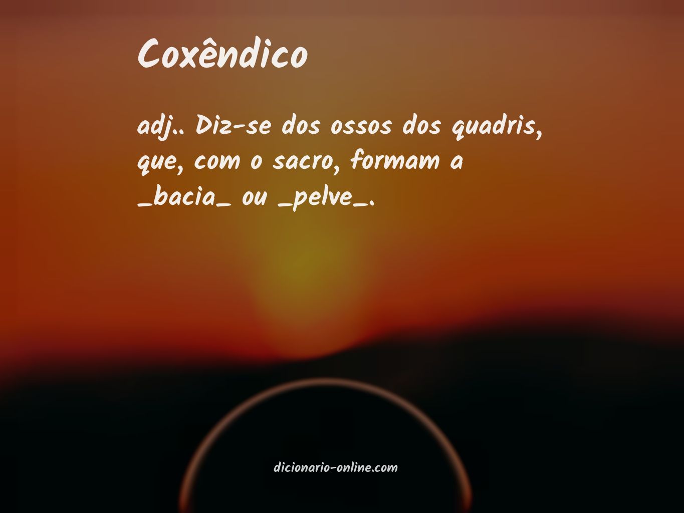 Significado de coxêndico