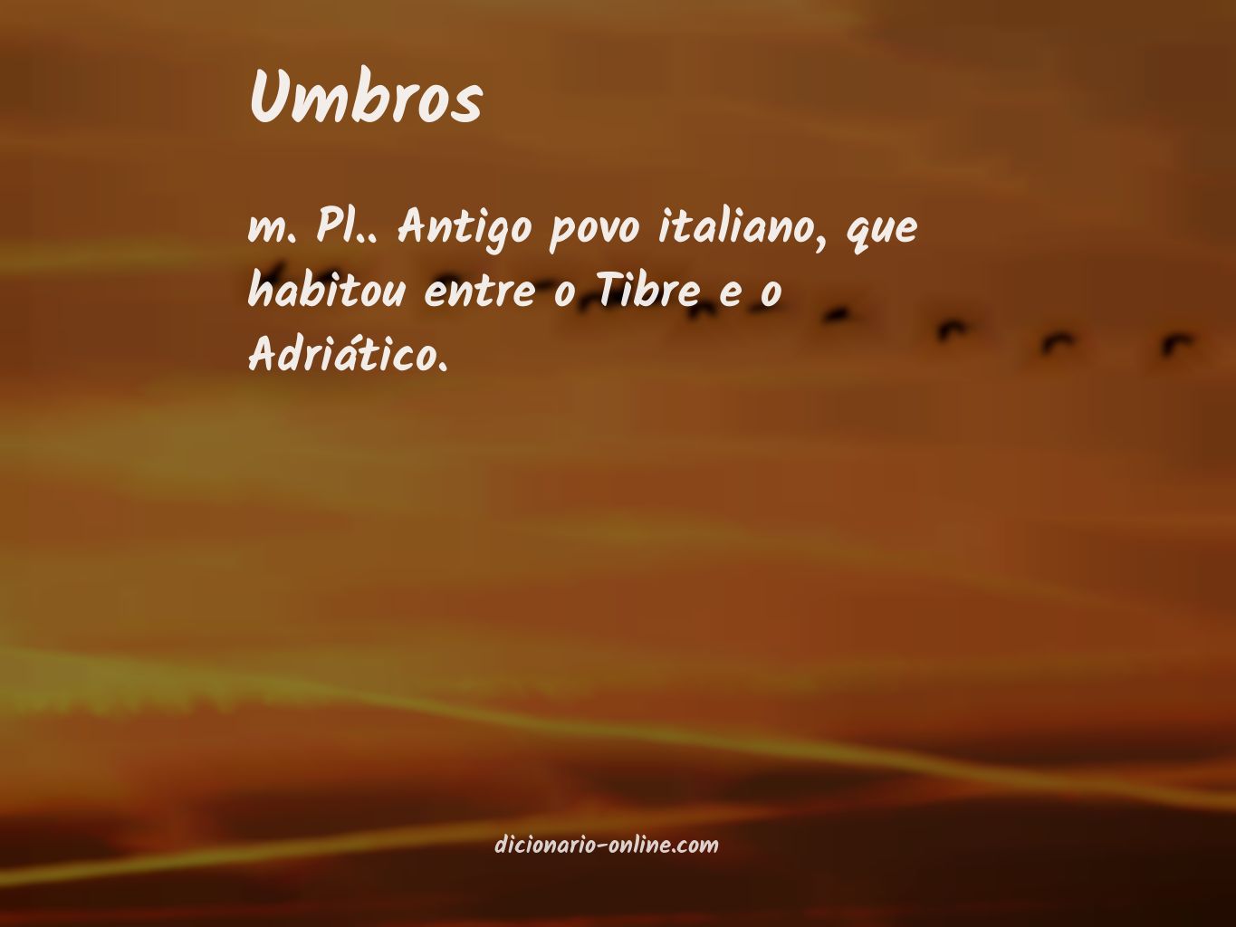 Significado de umbros