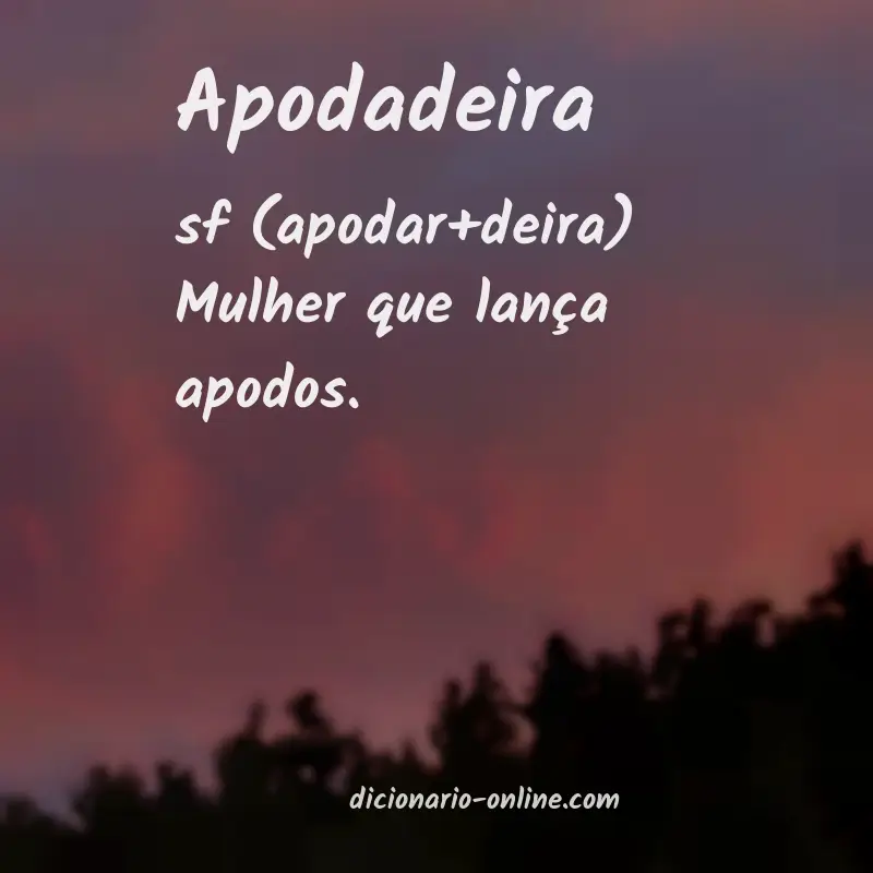Significado de apodadeira