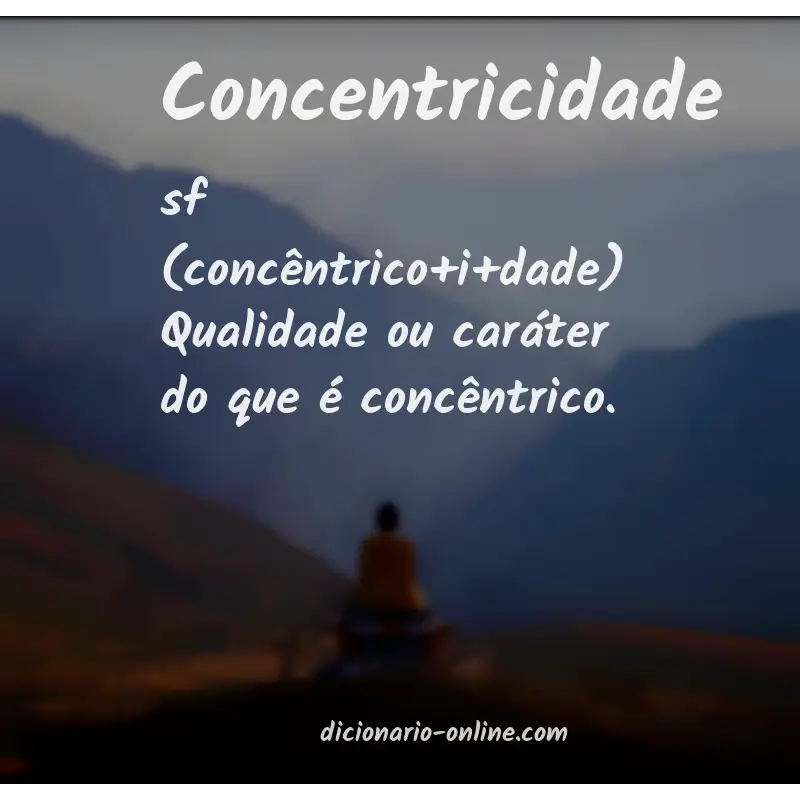Significado de concentricidade