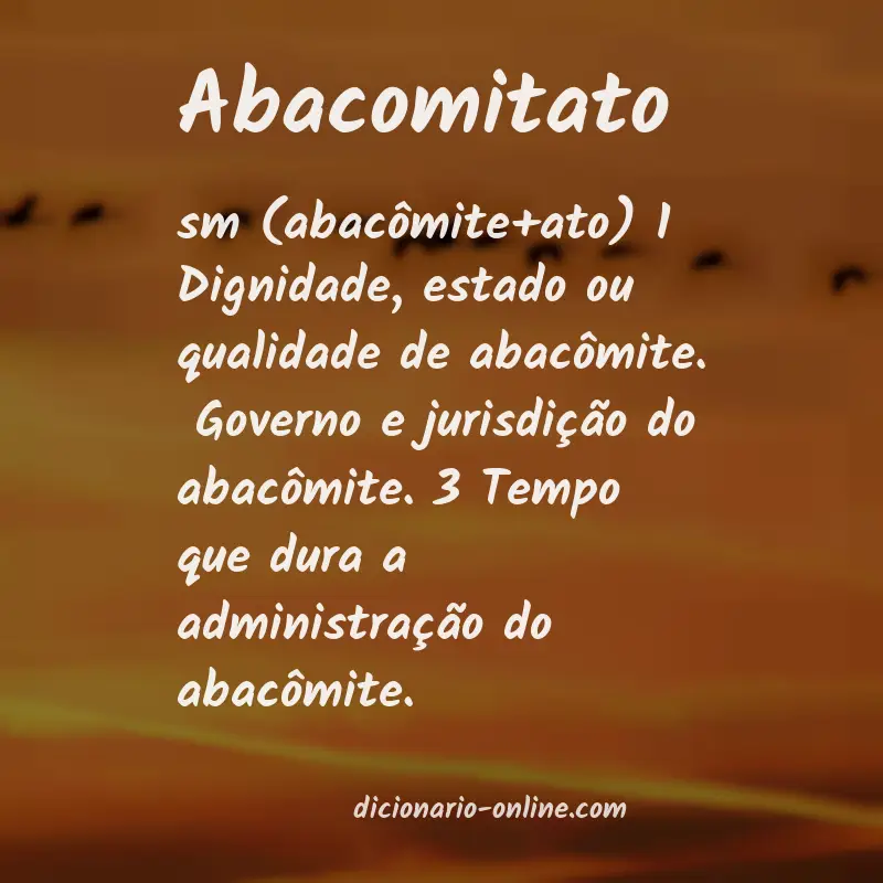 Significado de abacomitato