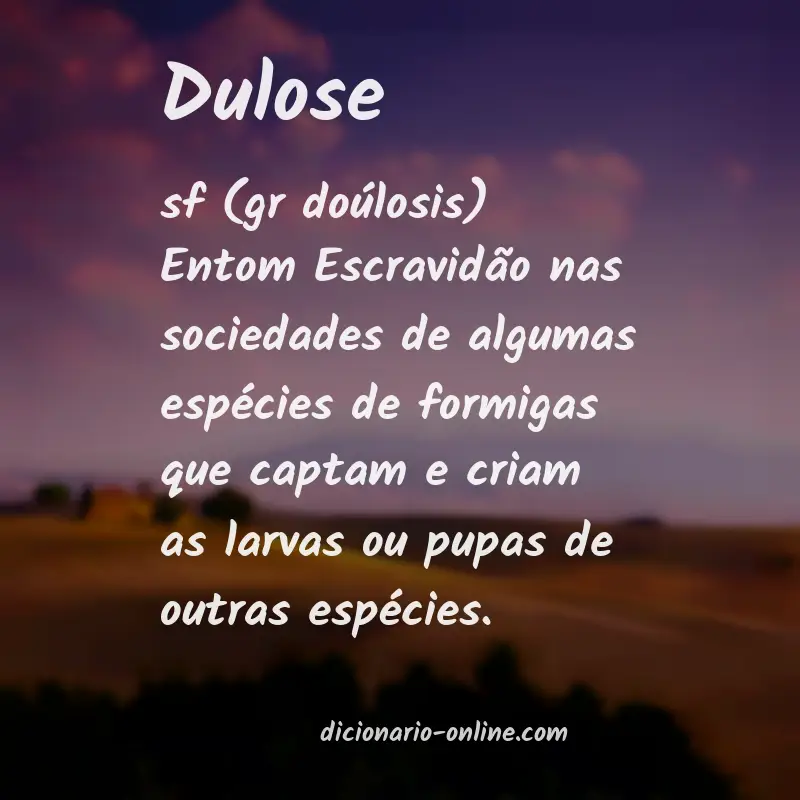 Significado de dulose