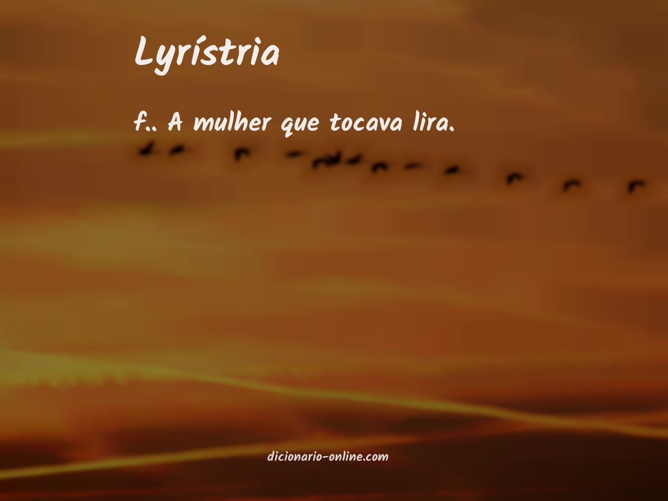 Significado de lyrístria