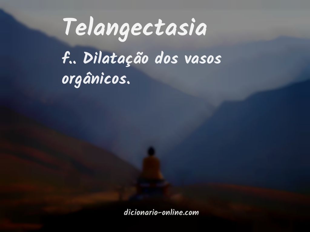 Significado de telangectasia