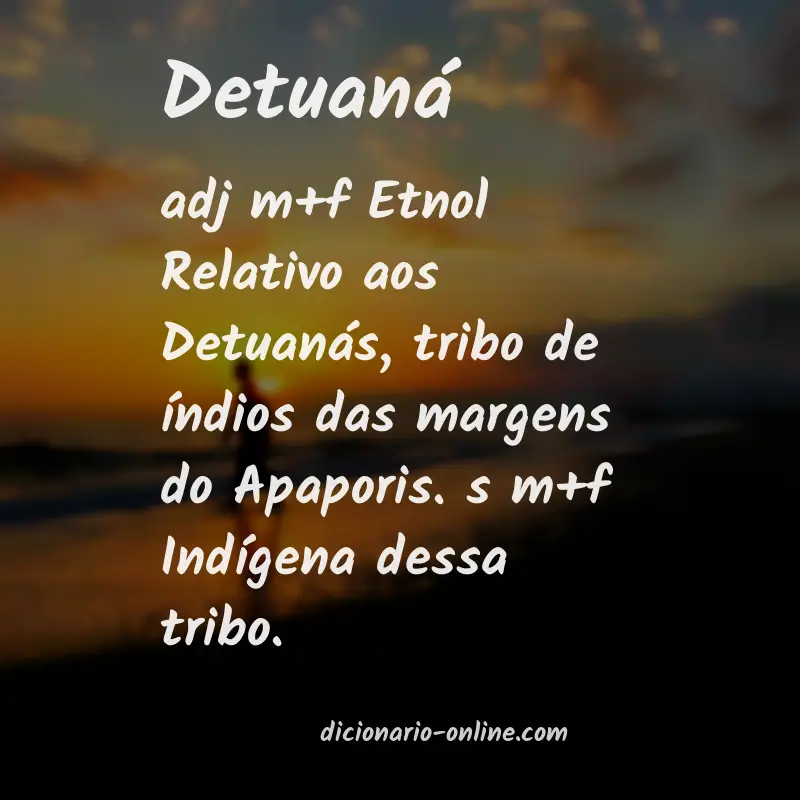 Significado de detuaná