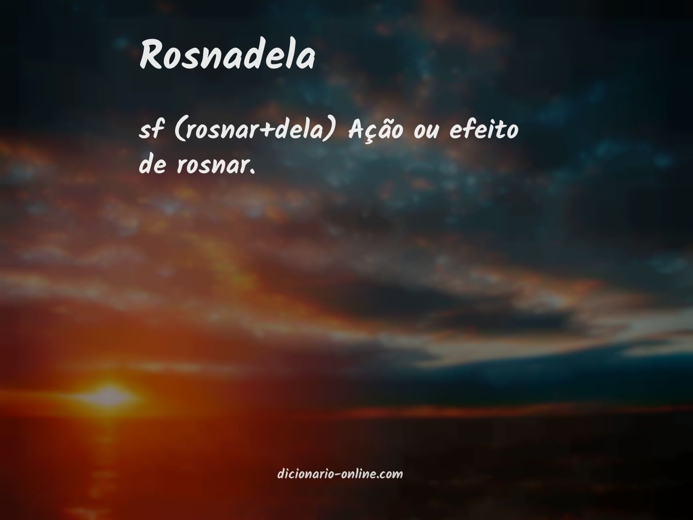 Significado de rosnadela