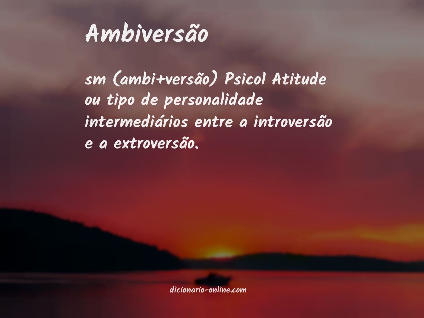 Significado de ambiversão