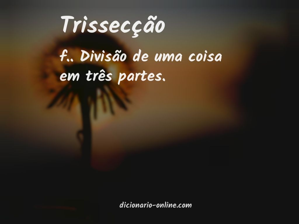 Significado de trissecção