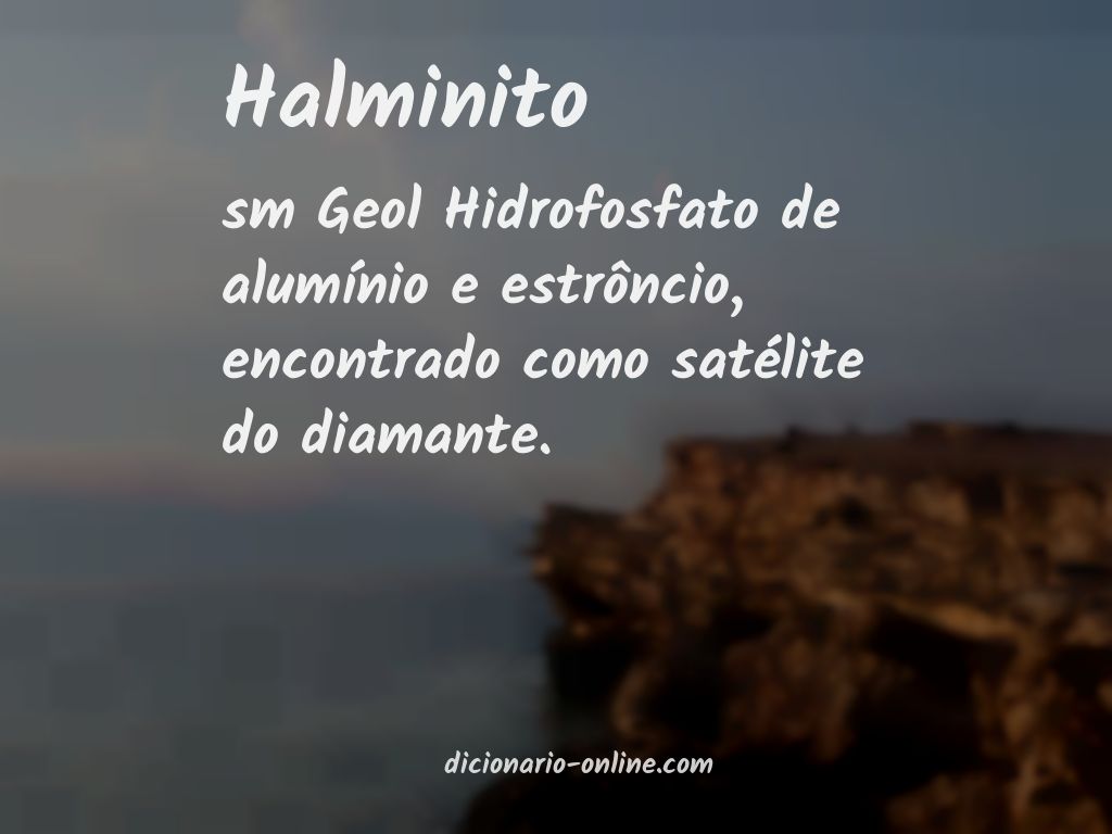 Significado de halminito