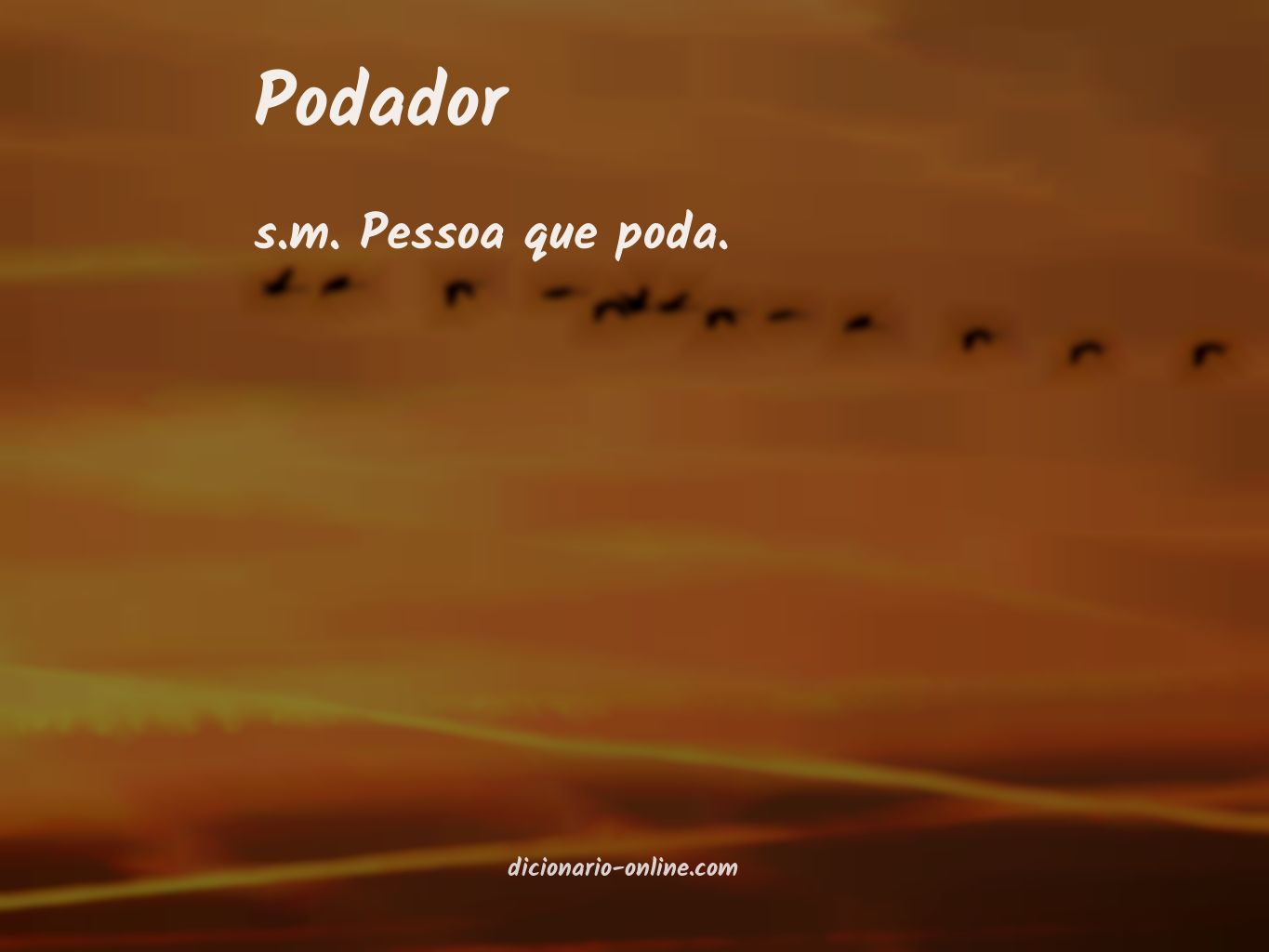 Significado de podador