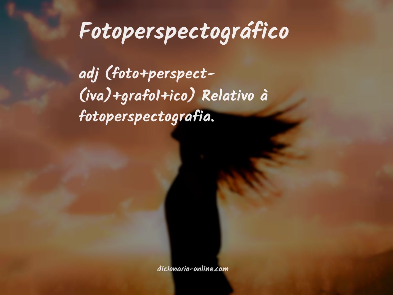 Significado de fotoperspectográfico