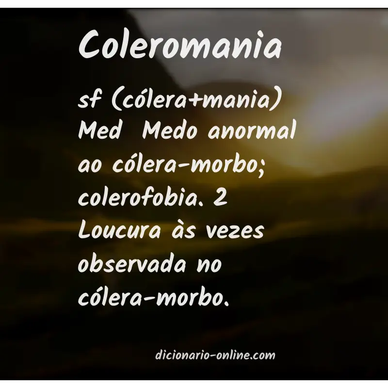 Significado de coleromania