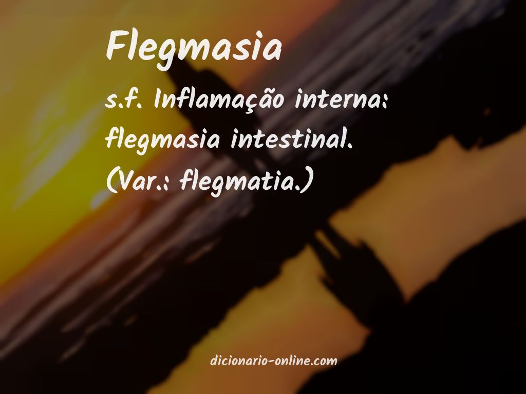 Significado de flegmasia