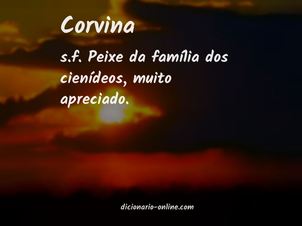 Significado de corvina