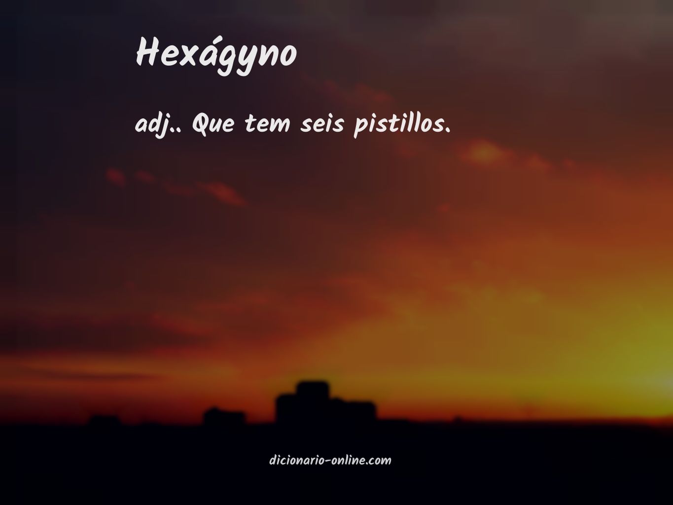 Significado de hexágyno