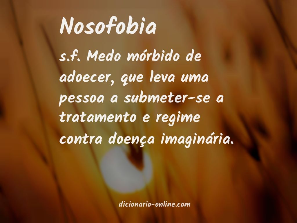 Significado de nosofobia