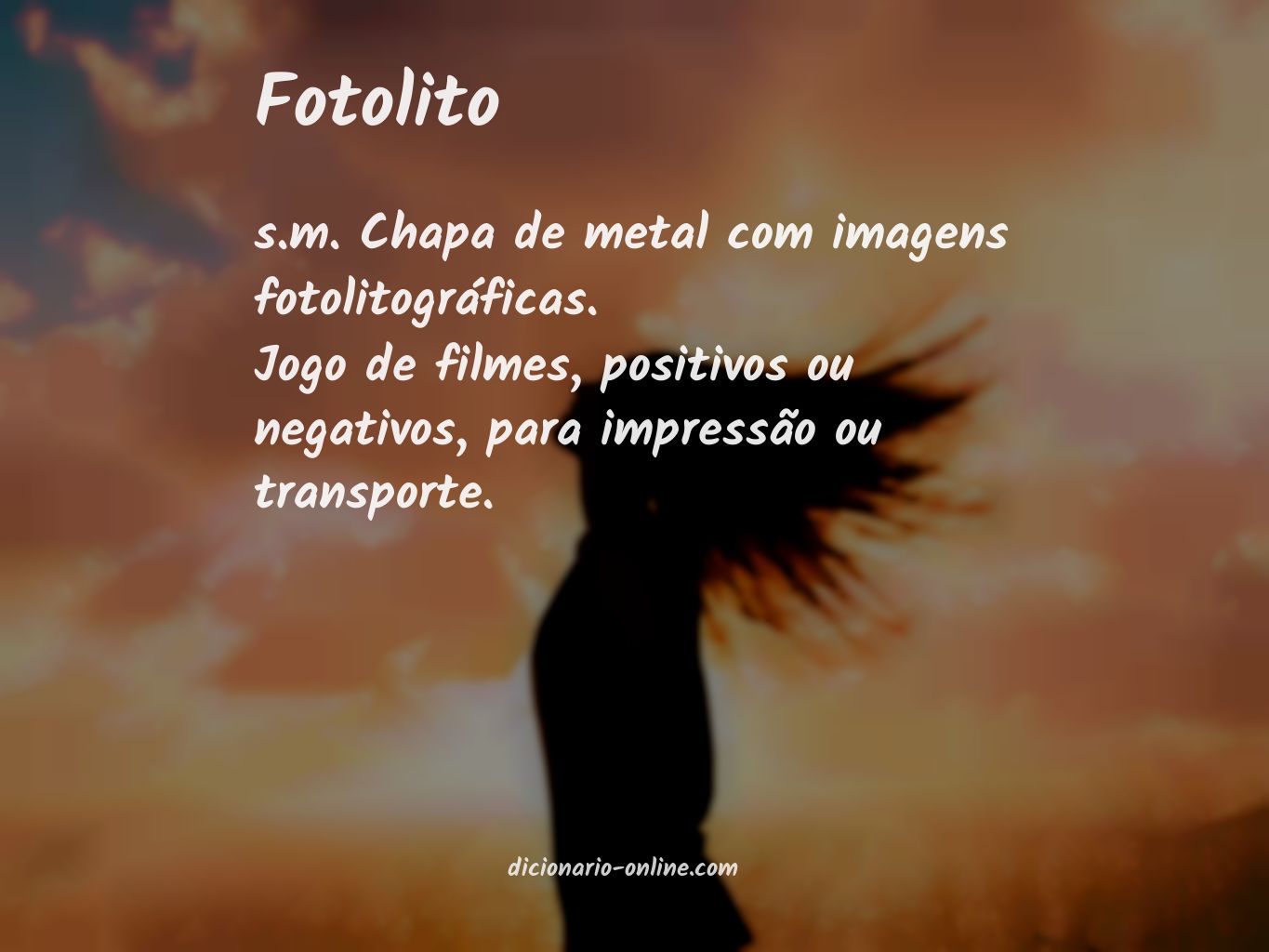 Significado de fotolito